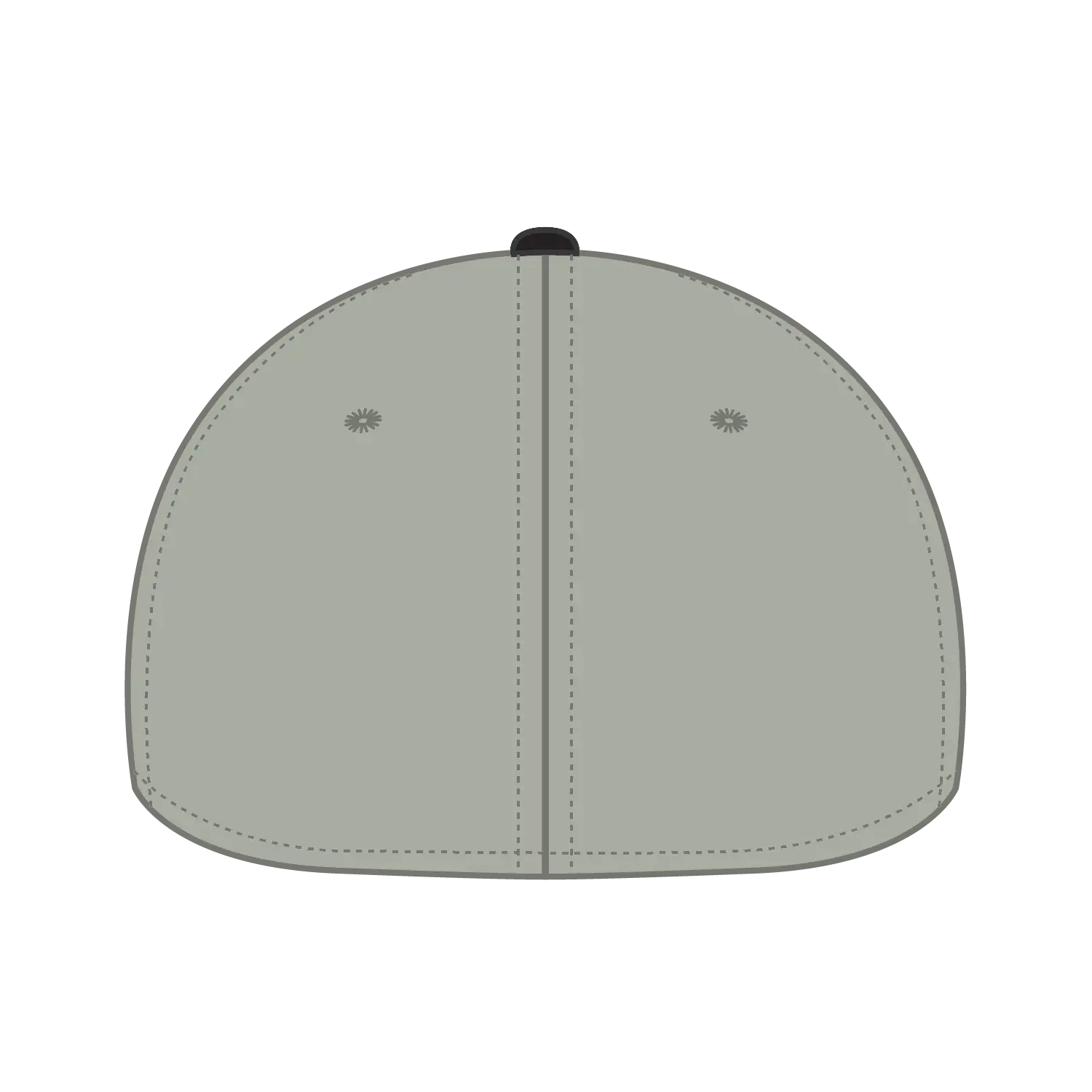 OTTO 10-275 ’OTTO Flex’ Fitted 6 Panel Low Profile Dad Cap - Blk/Stn.Gry