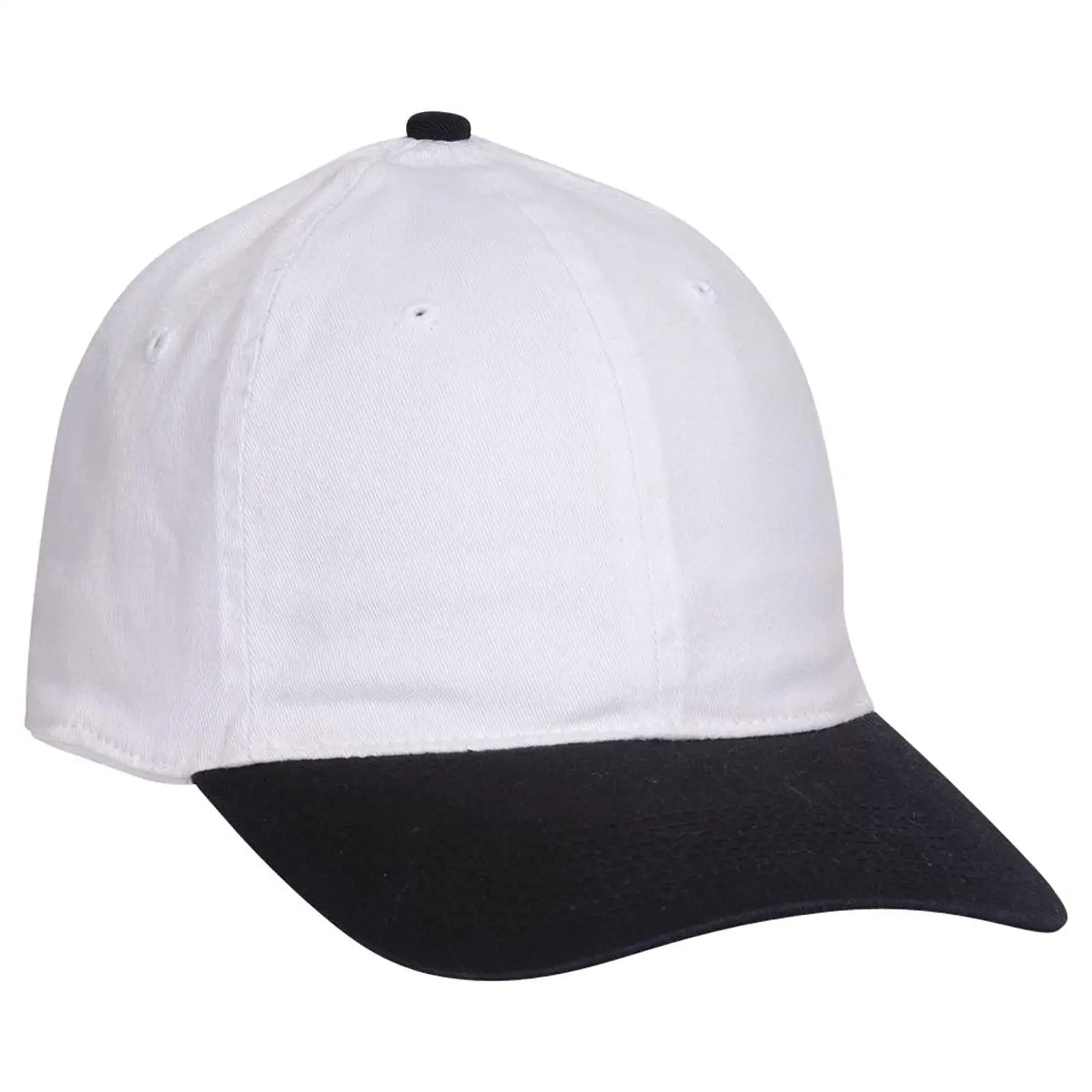 OTTO 10-275 ’OTTO Flex’ Fitted 6 Panel Low Profile Dad Cap - Blk/Wht
