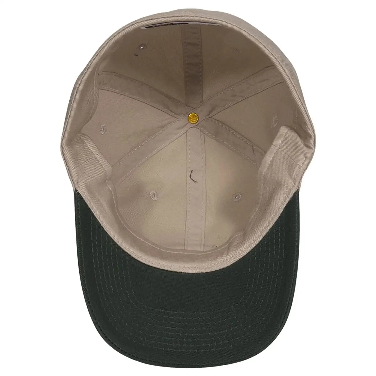 OTTO 10-275 ’OTTO Flex’ Fitted 6 Panel Low Profile Dad Cap - Dk.Grn/Kha