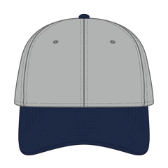 OTTO 10-275 ’OTTO Flex’ Fitted 6 Panel Low Profile Dad Cap - Nvy/Gry - Nvy/Gry / 7 3/8’’ - 7 5/8’