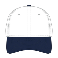 OTTO 10-275 ’OTTO Flex’ Fitted 6 Panel Low Profile Dad Cap - Nvy/Wht - Nvy/Wht / 7 3/8’’ - 7 5/8’