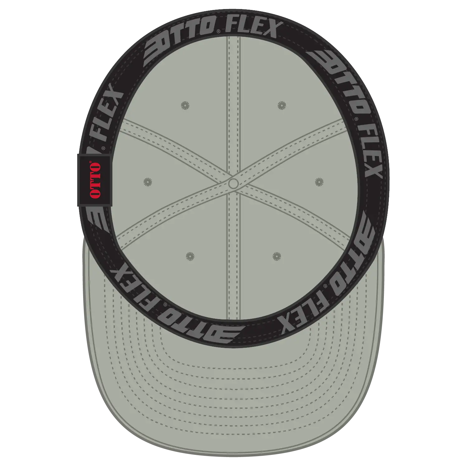 OTTO 10-275 ’OTTO Flex’ Fitted 6 Panel Low Profile Dad Cap - Stone Gray - Stone Gray / 7’’ - 7 1/4’’