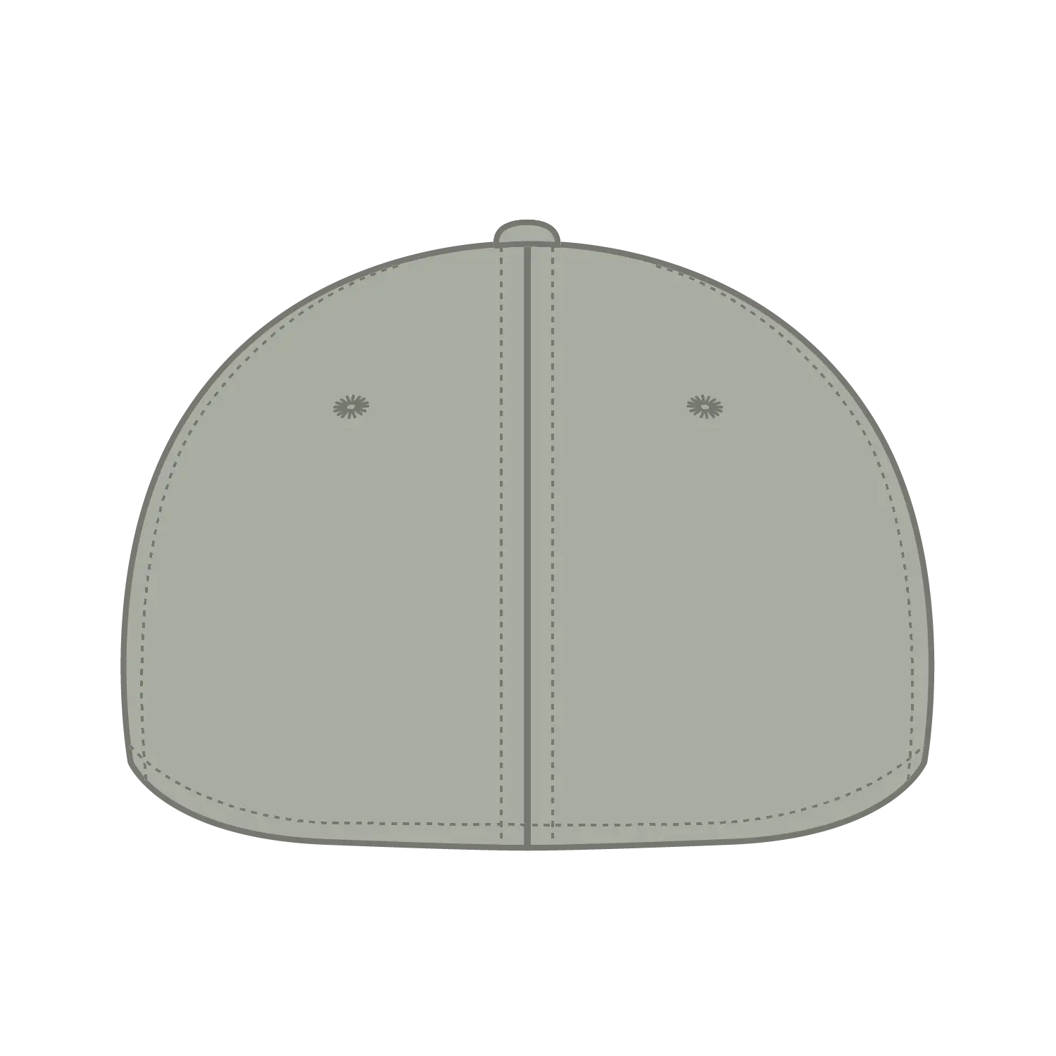 OTTO 10-275 ’OTTO Flex’ Fitted 6 Panel Low Profile Dad Cap - Stone Gray - Stone Gray / 7’’ - 7 1/4’’