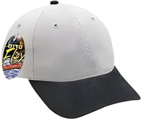 OTTO 10-275 Stretchable Garment Washed Cotton Twill Low Profile Pro Style Cap - Black Gray - Black Gray / S/M