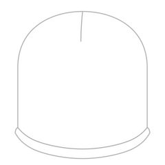 OTTO 100-629 Beanie - White - White / 6 1/2’’ - 7 5/8’’