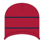 OTTO 100-630 Beanie With Stripes - Red/Nvy - Red/Nvy / 6 1/2’’ - 7 5/8’’