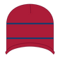 OTTO 100-630 Beanie With Stripes - Red/Ryl - Red/Ryl / 6 1/2’’ - 7 5/8’’