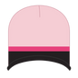 OTTO 100-632 Beanie With Trim And Fleece Lining - S.Pnk/Blk/H.Pnk - S.Pnk/Blk/H.Pnk / 6 1/2’’ - 7 5/8’’