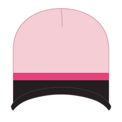 OTTO 100-632 Beanie With Trim And Fleece Lining - S.Pnk/Blk/H.Pnk - S.Pnk/Blk/H.Pnk / 6 1/2’’ - 7 5/8’’