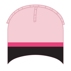 OTTO 100-632 Beanie With Trim And Fleece Lining - S.Pnk/Blk/H.Pnk - S.Pnk/Blk/H.Pnk / 6 1/2’’ - 7 5/8’’