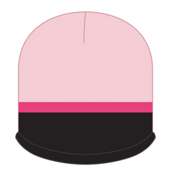 OTTO 100-632 Beanie With Trim And Fleece Lining - S.Pnk/Blk/H.Pnk - S.Pnk/Blk/H.Pnk / 6 1/2’’ - 7 5/8’’