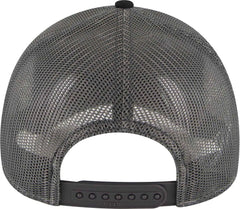 OTTO 102-1318 5 Panel Low Profile Mesh Back Trucker Cap - Black Black Charcoal - Black Dark Gray / One Size Fits Most