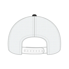 OTTO 102-664 5 Panel Low Profile Mesh Back Trucker Cap - Ch.Gry/Ch.Gry/Wht - Ch.Gry/Ch.Gry/Wht / 6 1/2’’ - 7 5/8’’