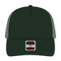 OTTO 102-664 5 Panel Low Profile Mesh Back Trucker Cap - Dk. Green - Dk. Green / 6 1/2’’ - 7 5/8’’