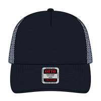 OTTO 102-664 5 Panel Low Profile Mesh Back Trucker Cap - Navy - Navy / 6 1/2’’ - 7 5/8’’