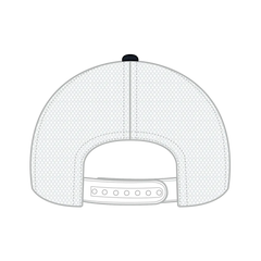 OTTO 102-664 5 Panel Low Profile Mesh Back Trucker Cap - Nvy/Nvy/Wht - Nvy/Nvy/Wht / 6 1/2’’ - 7 5/8’’