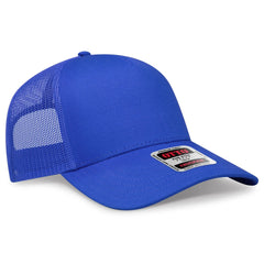 OTTO 102-664 5 Panel Low Profile Mesh Back Trucker Cap - Royal - Royal / 6 1/2’’ - 7 5/8’’