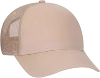 OTTO 102-664 Cotton Twill 5 Panel Low Profile Pro Style Mesh Back Cap - Khaki - Khaki / One Size Fits Most