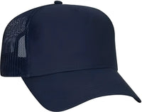 OTTO 102-664 Cotton Twill 5 Panel Low Profile Pro Style Mesh Back Cap - Navy - Navy / One Size Fits Most