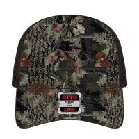 OTTO 103-1243 Camouflage 6 Panel Low Profile Baseball Cap - Blk/Blk - Blk/Blk / 6 1/2’’ - 7 5/8’’