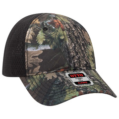 OTTO 103-1243 Camouflage 6 Panel Low Profile Baseball Cap - D. Brn/Blk - D. Brn/Blk / 6 1/2’’ - 7 5/8’’