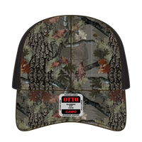 OTTO 103-1243 Camouflage 6 Panel Low Profile Baseball Cap - D. Kha/Blk - D. Kha/Blk / 6 1/2’’ - 7 5/8’’