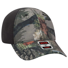 OTTO 103-1243 Camouflage 6 Panel Low Profile Baseball Cap - D. Kha/Blk - D. Kha/Blk / 6 1/2’’ - 7 5/8’’