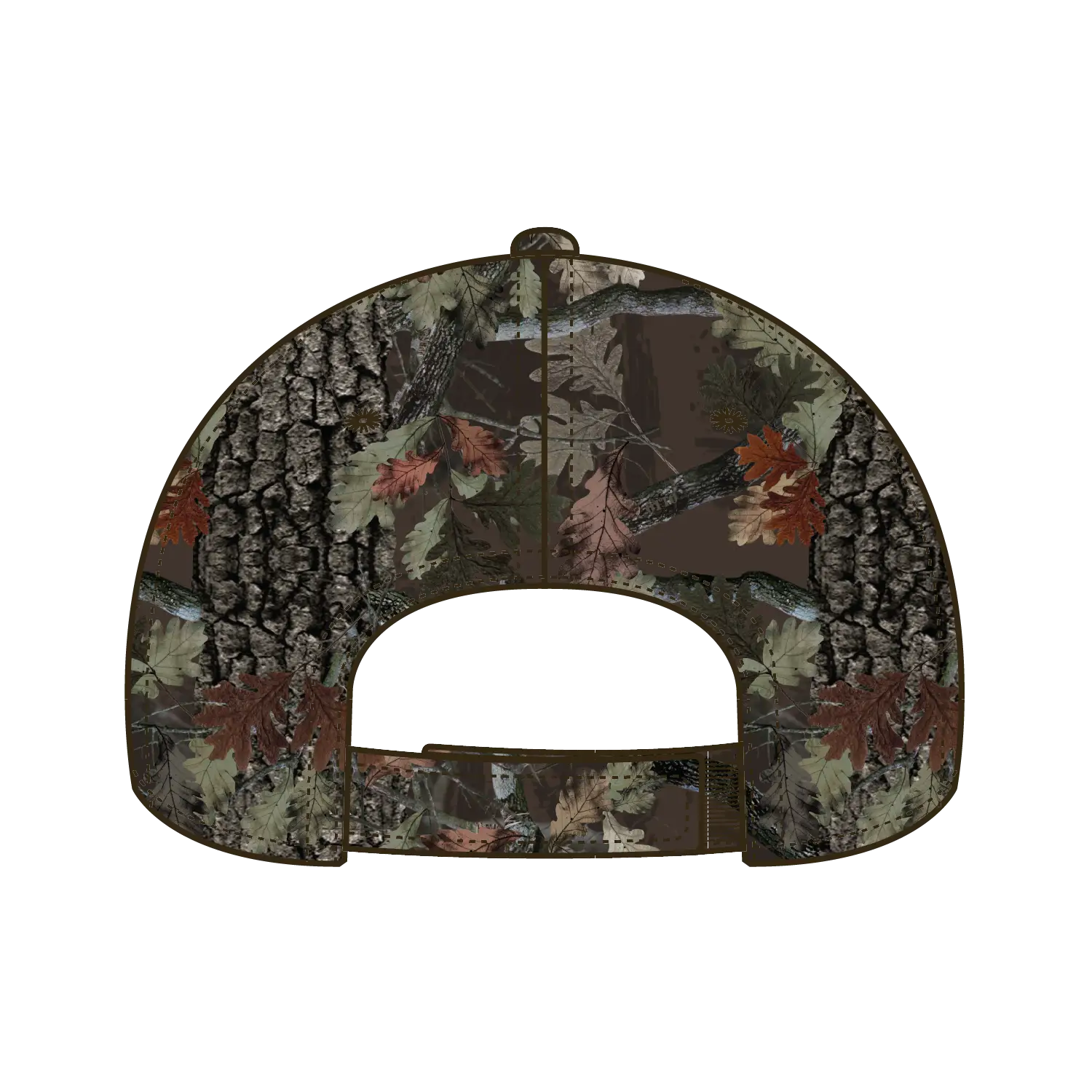 OTTO 103-1263 Camouflage 6 Panel Low Profile Baseball Cap - Nature Pattern/D. Brn - Nature Pattern/D. Brn / 6 1/2’’ - 7