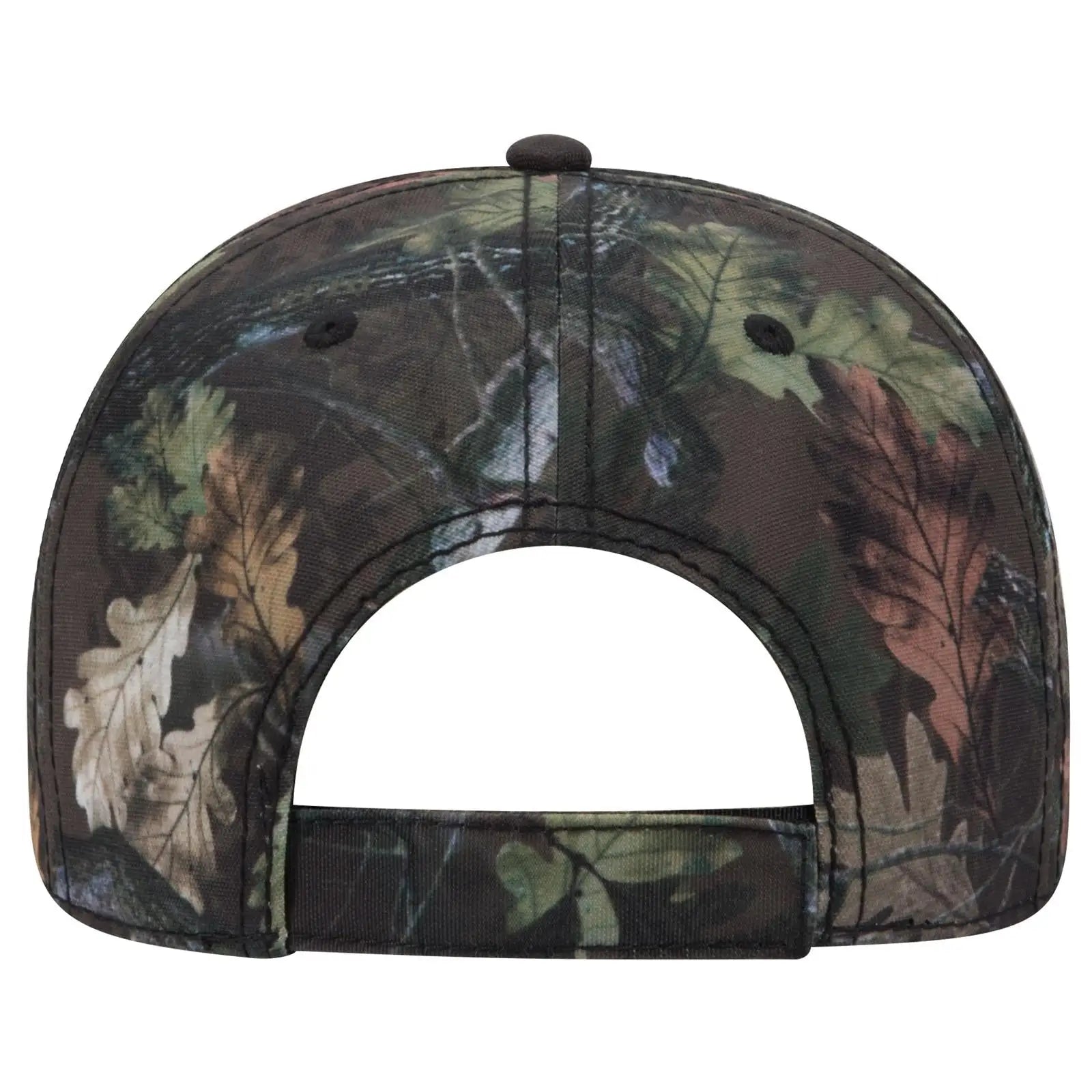 OTTO 103-1263 Camouflage 6 Panel Low Profile Baseball Cap - Nature Pattern/D. Brn - Nature Pattern/D. Brn / 6 1/2’’ - 7