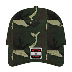 OTTO 103-713 Camouflage 6 Panel Low Profile Baseball Cap - Camo 001 - Camo 001 / 6 1/2’’ - 7 5/8’’