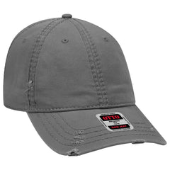 OTTO 104-1018 6 Panel Low Profile Dad Cap - Char. Gray - Char. Gray / 6 1/2’’ - 7 5/8’’