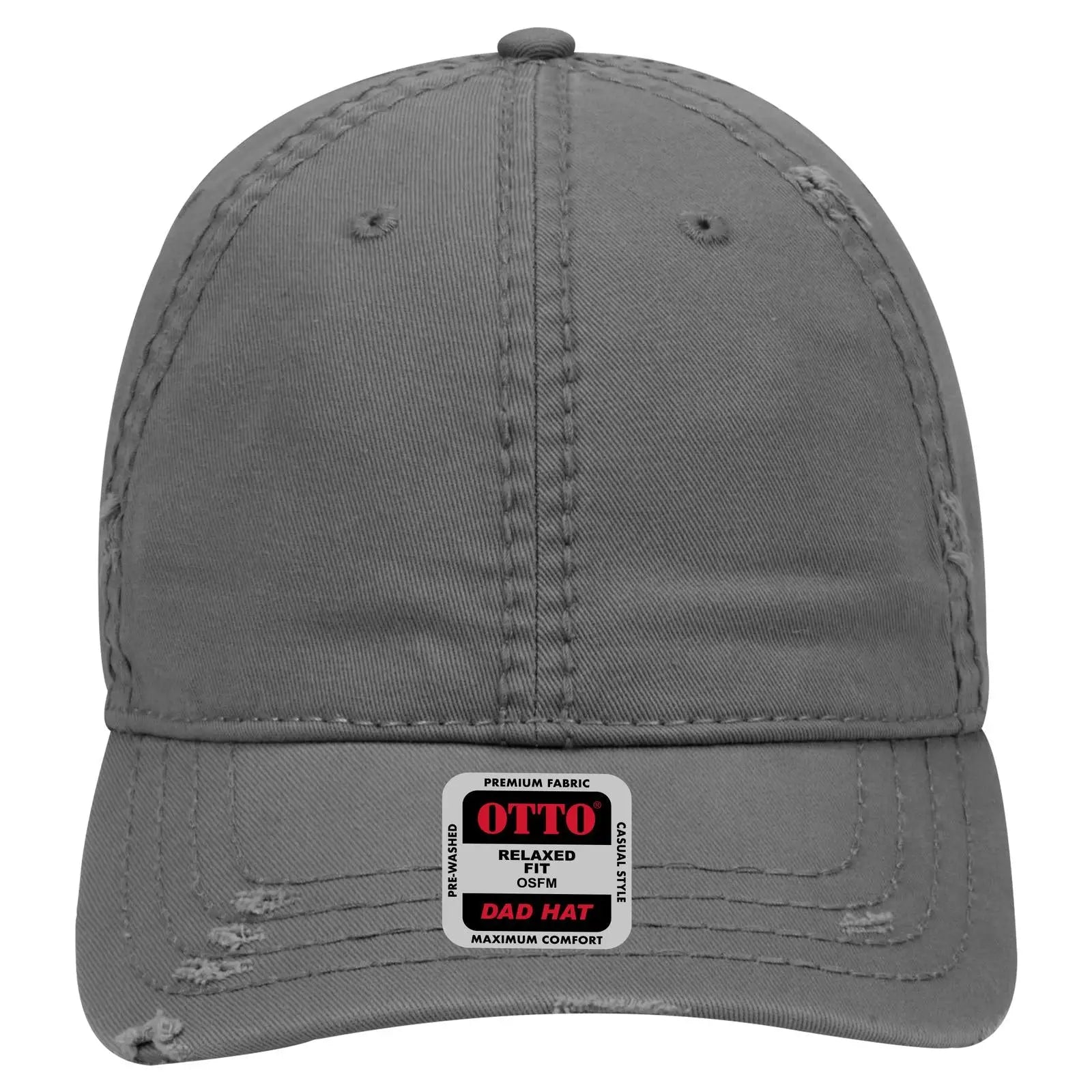 OTTO 104-1018 6 Panel Low Profile Dad Cap - Char. Gray - Char. Gray / 6 1/2’’ - 7 5/8’’