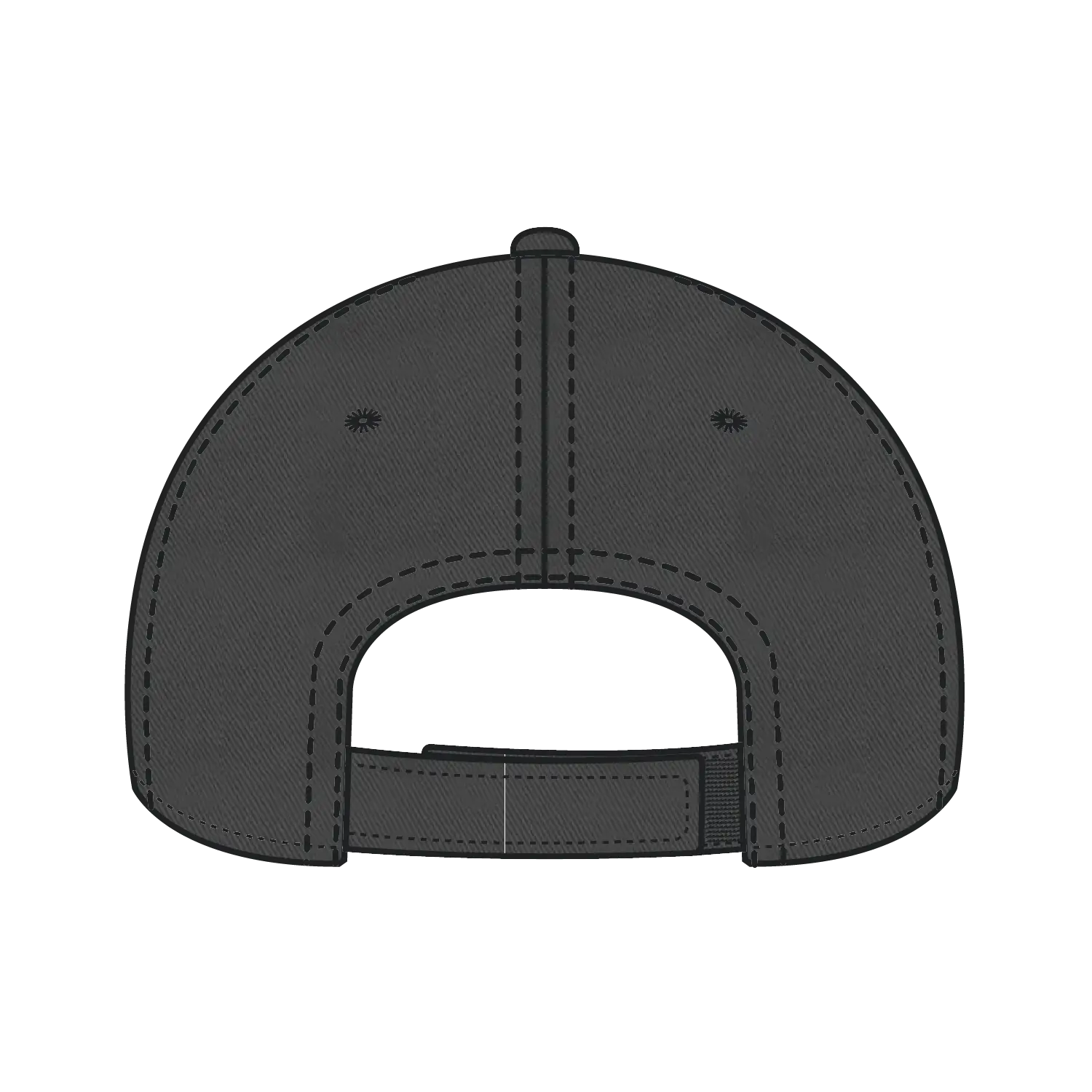 OTTO 104-1018 6 Panel Low Profile Dad Cap - Char. Gray - Char. Gray / 6 1/2’’ - 7 5/8’’