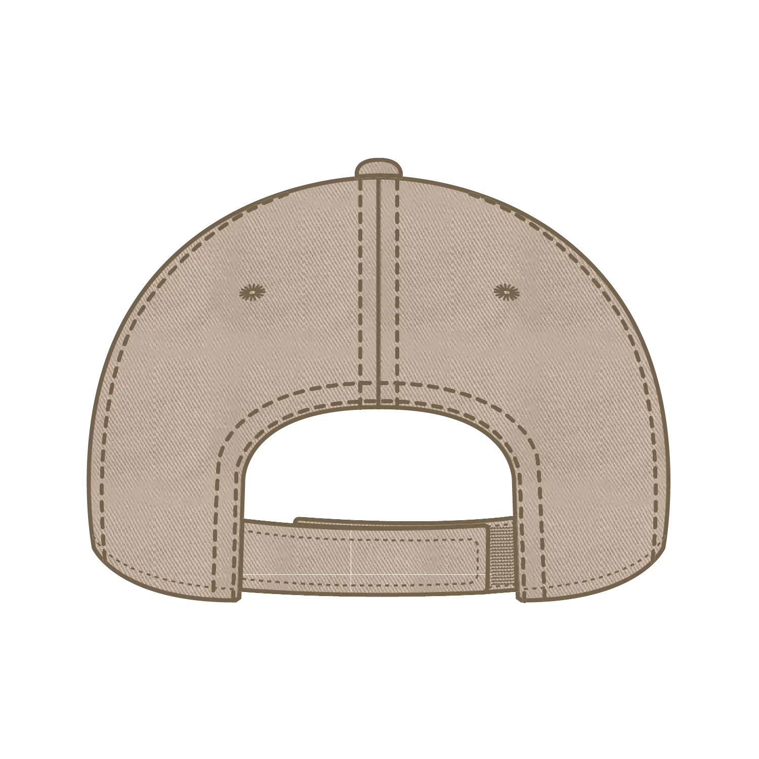 OTTO 104-1018 6 Panel Low Profile Dad Cap - Khaki - Khaki / 6 1/2’’ - 7 5/8’’
