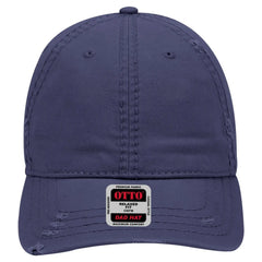 OTTO 104-1018 6 Panel Low Profile Dad Cap - Navy - Navy / 6 1/2’’ - 7 5/8’’