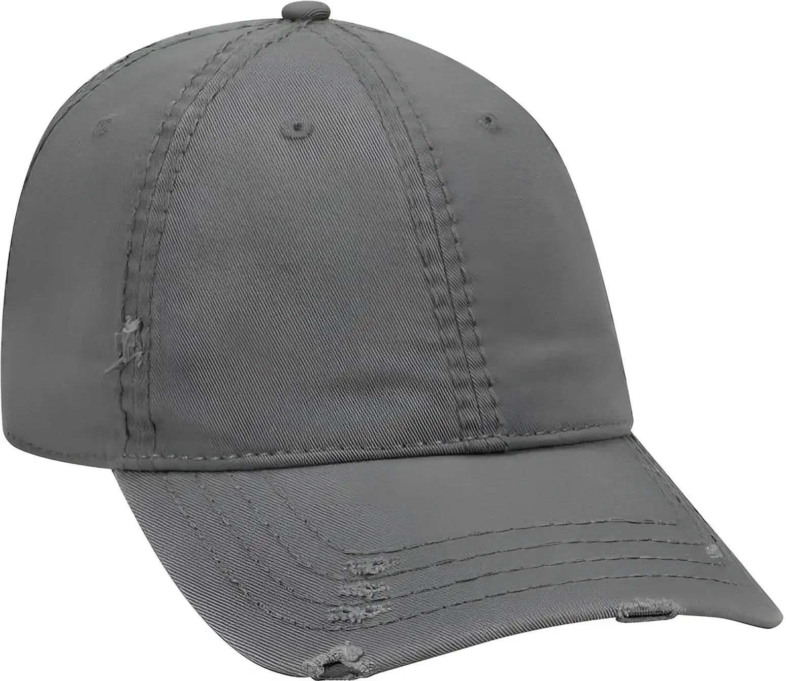 OTTO 104-1018 Distressed Superior Garment Washed Cotton Twill Low Profile Pro Style Cap -Charcoal GrayCharcoal Gray