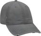 OTTO 104-1018 Distressed Superior Garment Washed Cotton Twill Low Profile Pro Style Cap -Charcoal GrayCharcoal Gray