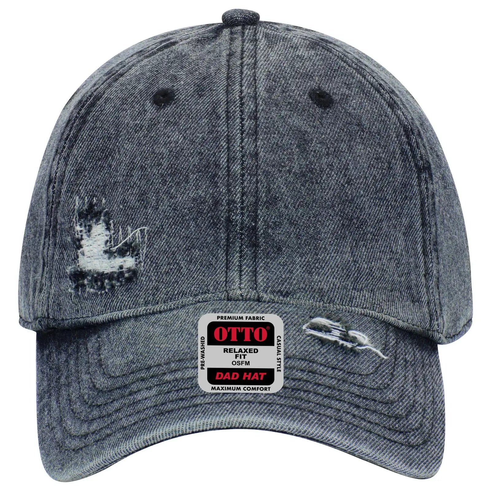 OTTO 104-1250 6 Panel Low Profile Dad Cap - Navy - Navy / 6 1/2’’ - 7 5/8’’
