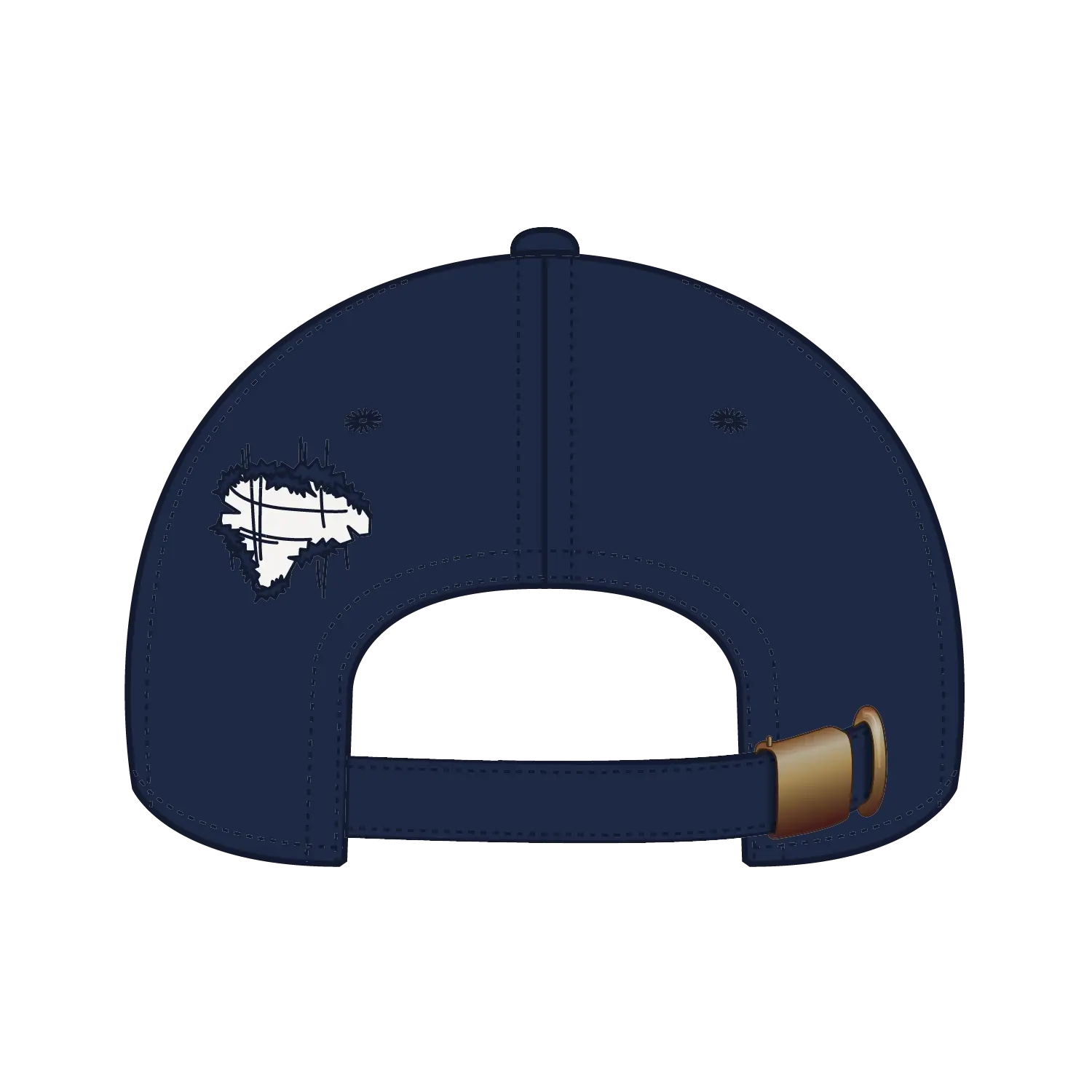 OTTO 104-1250 6 Panel Low Profile Dad Cap - Navy - Navy / 6 1/2’’ - 7 5/8’’