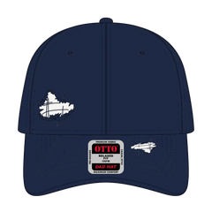 OTTO 104-1250 6 Panel Low Profile Dad Cap - Navy - Navy / 6 1/2’’ - 7 5/8’’