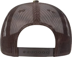 OTTO 105-1247 6 Panel Low Profile Syle Camouflage Cotton Twill Mesh Back Cap - Camo BrownMesh - Brown / One Size Fits