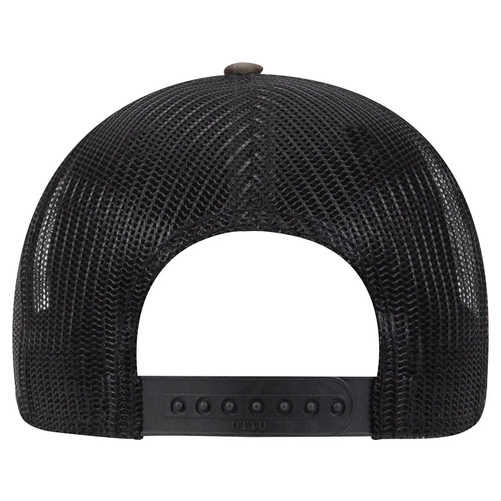 OTTO 105-1247 Camouflage 6 Panel Low Profile Mesh Back Trucker Cap - Camo/BlackMesh - Camo/BlackMesh / 6 1/2’’ - 7 5/8’’