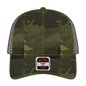 OTTO 105-1247 Camouflage 6 Panel Low Profile Mesh Back Trucker Cap - Camo/BrownMesh - Camo/BrownMesh / 6 1/2’’ - 7 5/8’’