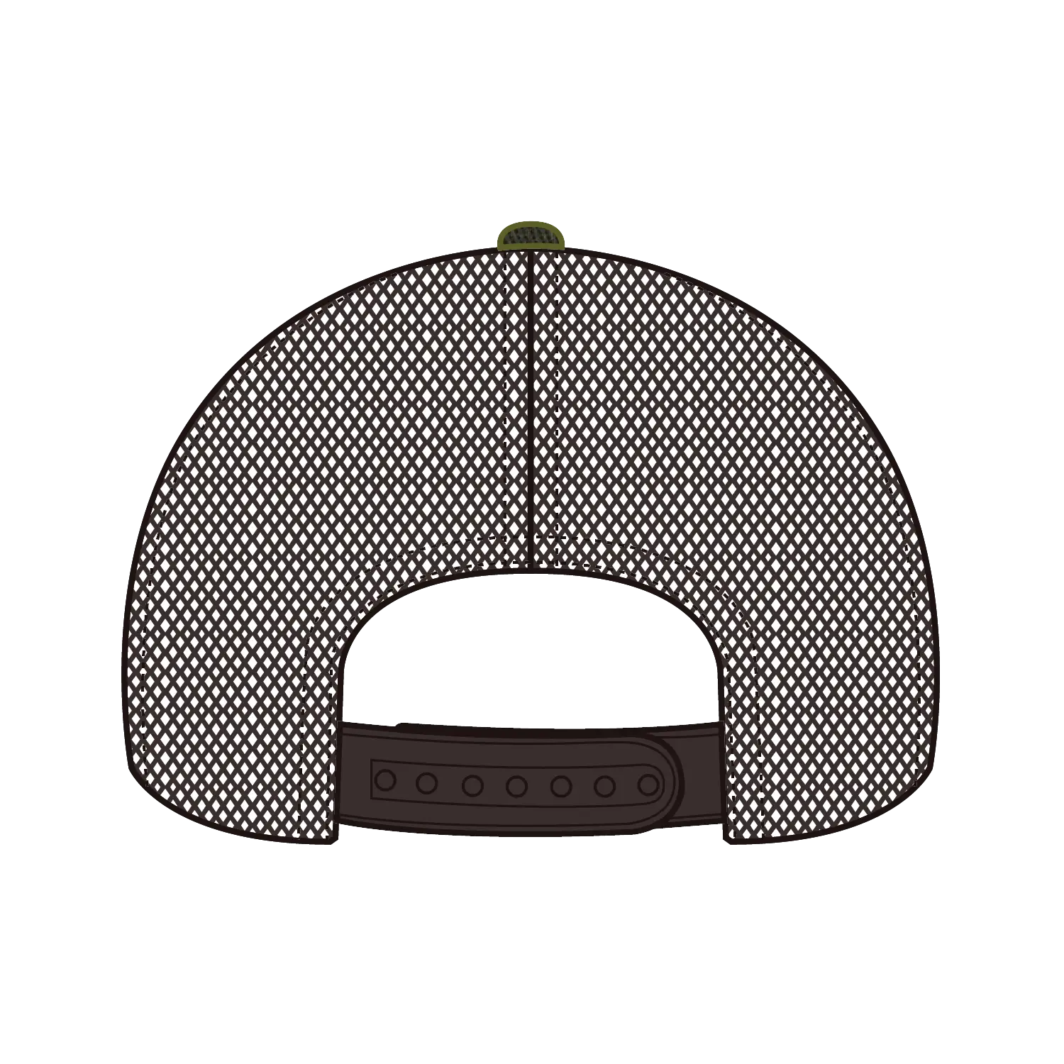 OTTO 105-1247 Camouflage 6 Panel Low Profile Mesh Back Trucker Cap - Camo/BrownMesh - Camo/BrownMesh / 6 1/2’’ - 7 5/8’’