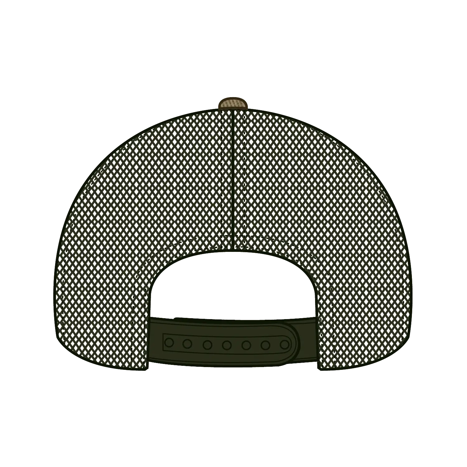 OTTO 105-1247 Camouflage 6 Panel Low Profile Mesh Back Trucker Cap - Camo/OliveMesh - Camo/OliveMesh / 6 1/2’’ - 7 5/8’’