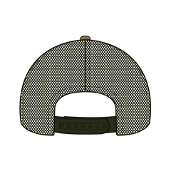 OTTO 105-1247 Camouflage 6 Panel Low Profile Mesh Back Trucker Cap - Camo/OliveMesh - Camo/OliveMesh / 6 1/2’’ - 7 5/8’’
