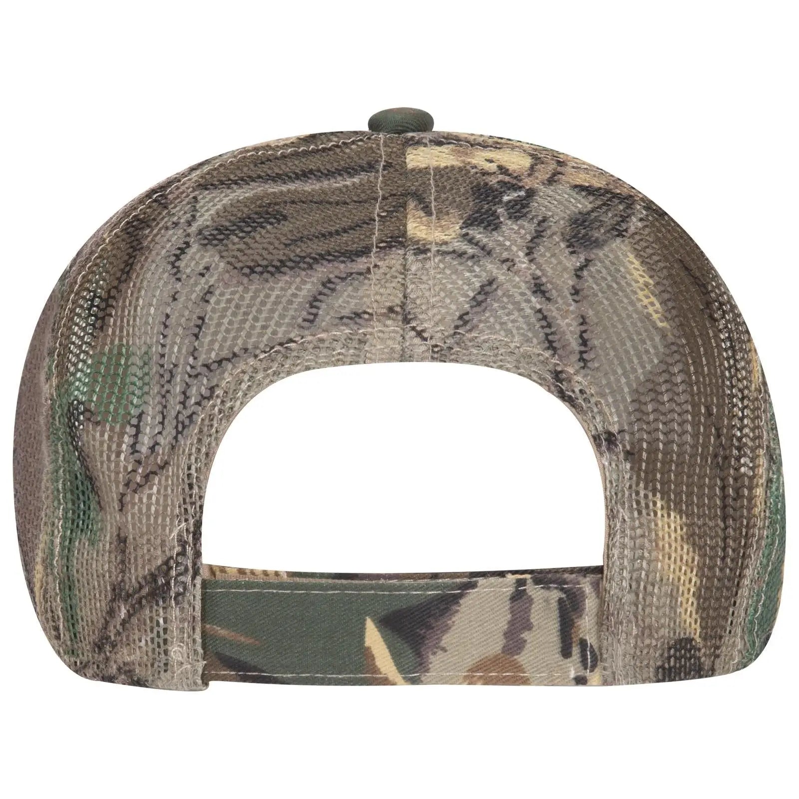OTTO 105-751 Camouflage 6 Panel Low Profile Mesh Back Trucker Cap - Kha/Brn/Lt.Ol.Grn - Kha/Brn/Lt.Ol.Grn / 6 1/2’’ - 7