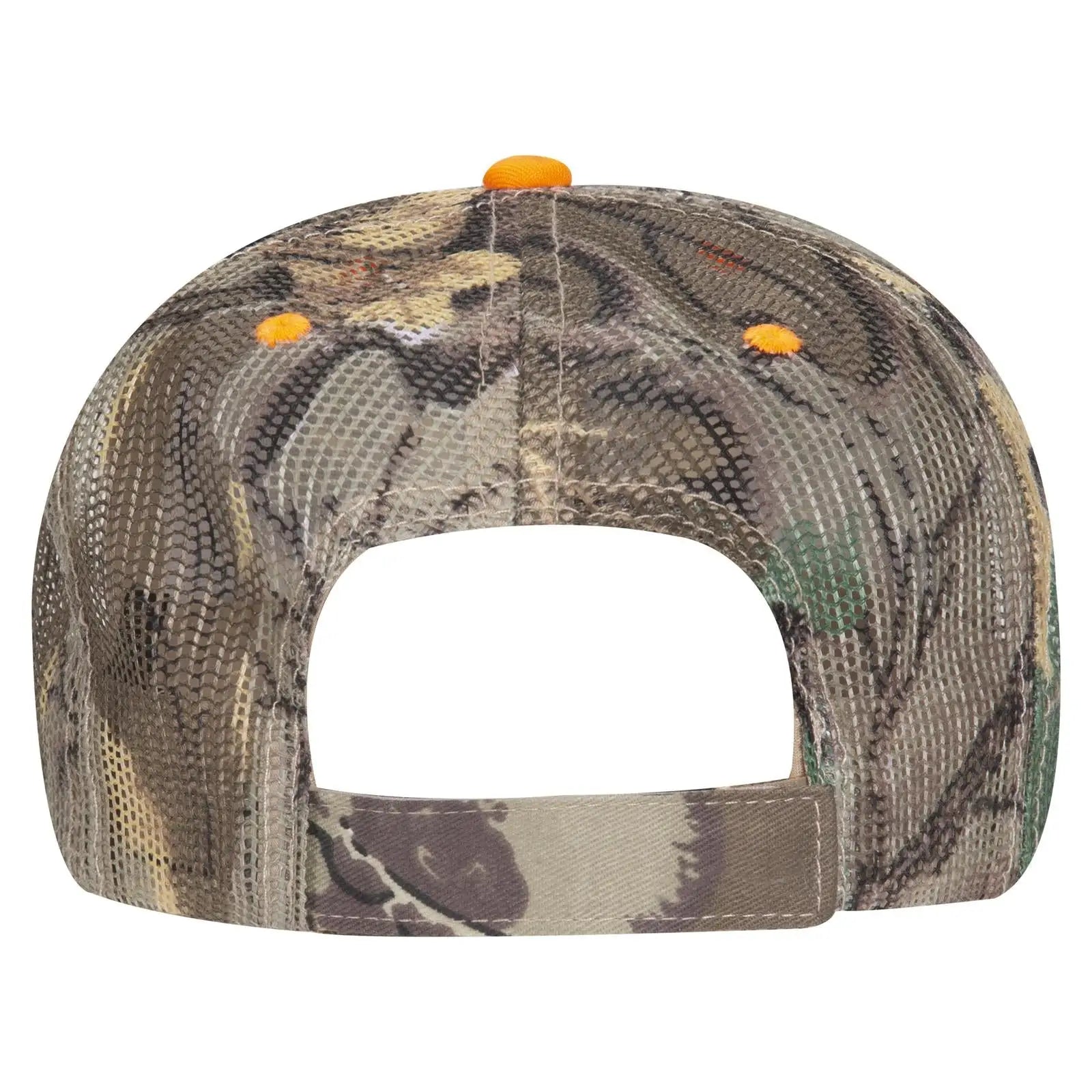 OTTO 106-752 Camouflage 6 Panel Low Profile Mesh Back Trucker Cap - Kha/Brn/Lt.Ol.Grn - Kha/Brn/Lt.Ol.Grn / 6 1/2’’ - 7