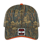 OTTO 106-752 Camouflage 6 Panel Low Profile Mesh Back Trucker Cap - Dk.Grn/Kha/Brn - Dk.Grn/Kha/Brn / 6 1/2’’ - 7 5/8’’