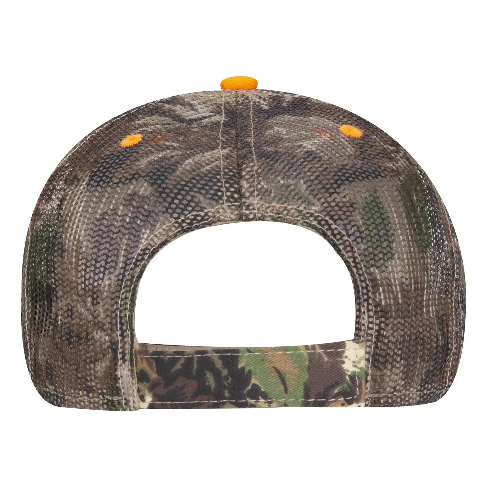 OTTO 106-752 Camouflage 6 Panel Low Profile Mesh Back Trucker Cap - Lt.Lod/Brn/Kly - Lt.Lod/Brn/Kly / 6 1/2’’ - 7 5/8’’